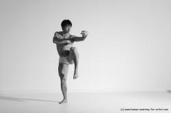 Underwear Martial art Man Asian Moving poses Average Short Black Dynamic poses Academic